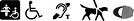 Disability symbols - Disabled access and hearing loops