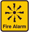 [fire alarm symbol]