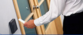 [photo: card swipe detail]