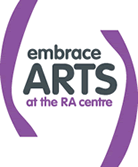 Embrace Arts at the RA centre logo