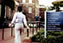 Photograph of a student walking towards the Fielding Johnson Building