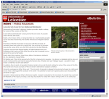 screenshot of new eBulletin article