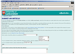 submit a form screen shot