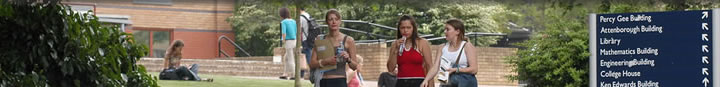 students on campus